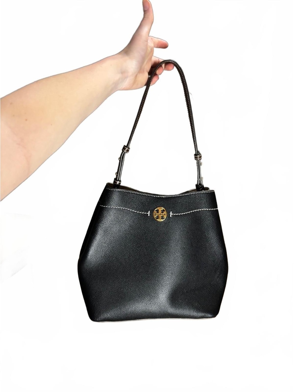 Tory Burch Black Leather Shoulder Bag